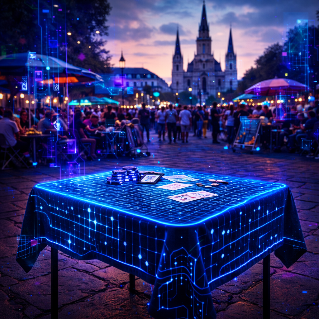 Futuristic gaming in Jackson Square